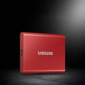 新低！Samsung 三星 T7 便携式固态硬盘2TB MU-PC2T0R/WW