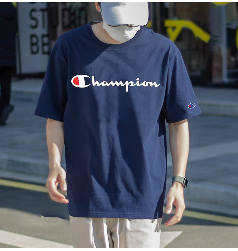 Champion 冠军牌 Life系列 中性纯棉刺绣Logo休闲T恤GT19 88元包邮包税（下单立减） 买手党-买手聚集的地方