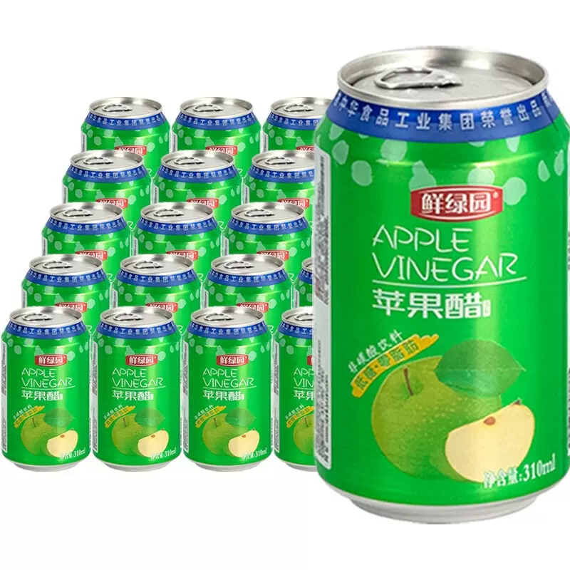 鲜绿园 苹果醋 310ml*12罐 29.9元包邮（双重优惠） 买手党-买手聚集的地方