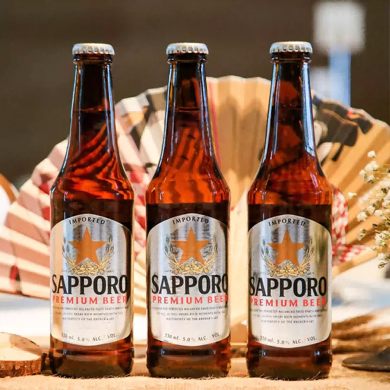 日期新鲜，Sapporo 三宝乐 日本风味 札幌啤酒330mL*24瓶 赠洗漱包 199元包邮（需领券） 买手党-买手聚集的地方