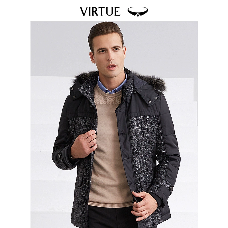 反季促销，Virtue 富绅 男士中长款保暖棉服外套 四款可选