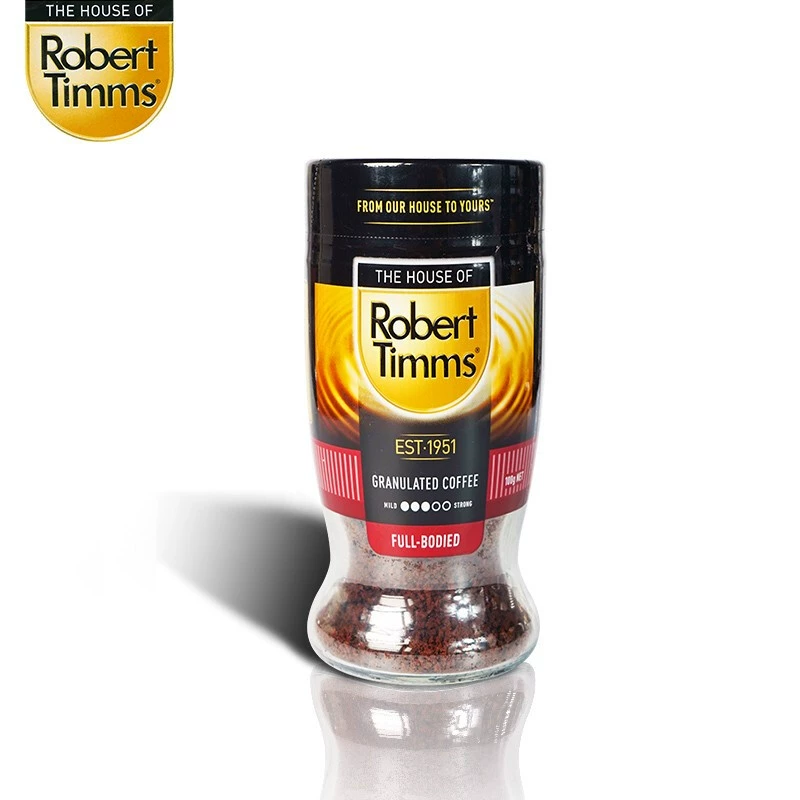 澳洲69年咖啡领导品牌，Robert timms 罗伯特·蒂姆斯 深度烘焙冻干速溶咖啡粉100g*2瓶 赠胖胖杯+咖啡5条 44.9元包邮包税（22.5元/瓶） 买手党-买手聚集的地方