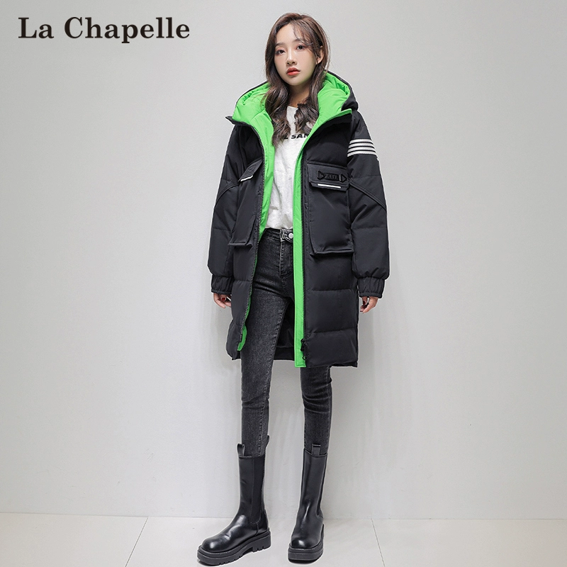 La Chapelle 拉夏贝尔 女士冬季潮流中长款加厚保暖羽绒服 4色 189元包邮 买手党-买手聚集的地方