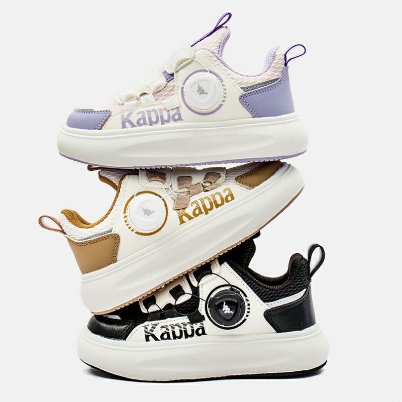 kappa kids 2023秋季新款儿童网面运动休闲鞋旋钮扣板鞋（26~37码）3色