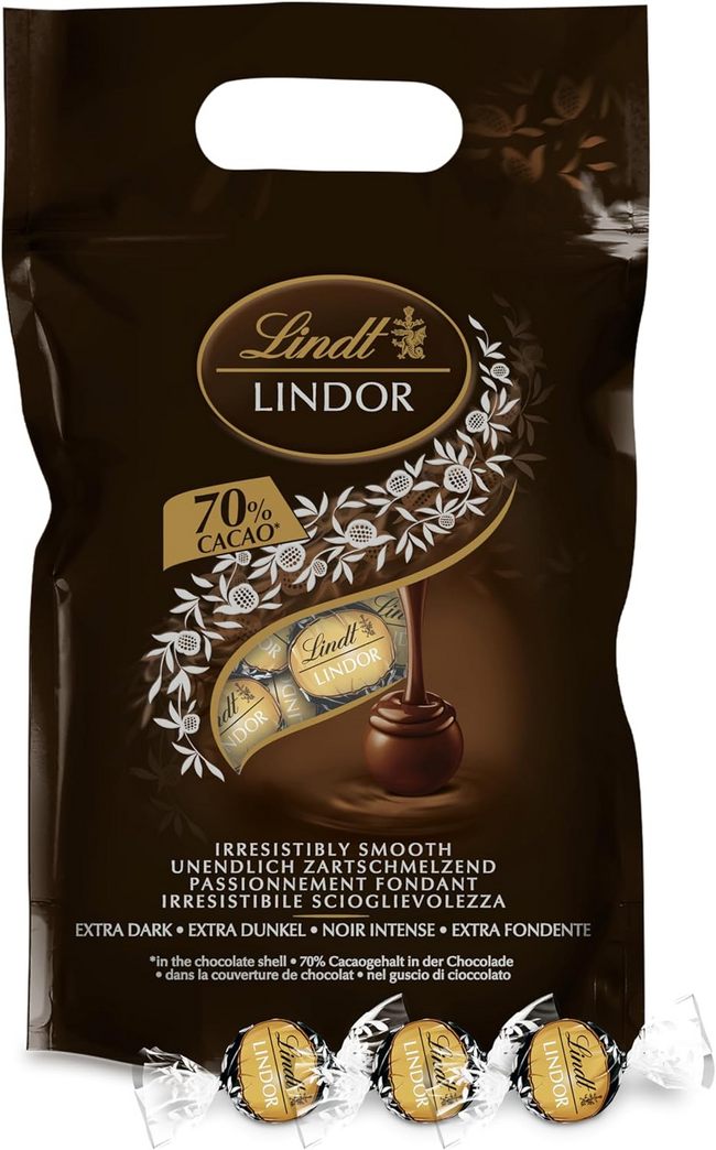 Lindt 瑞士莲 Lindor系列 70%特浓黑巧克力80颗（共1000g） 174.16元 买手党-买手聚集的地方