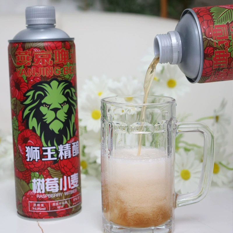 燕京 狮王精酿啤酒10°P树莓小麦啤酒 1L*6瓶 88.8元包邮（14.7元/瓶） 买手党-买手聚集的地方