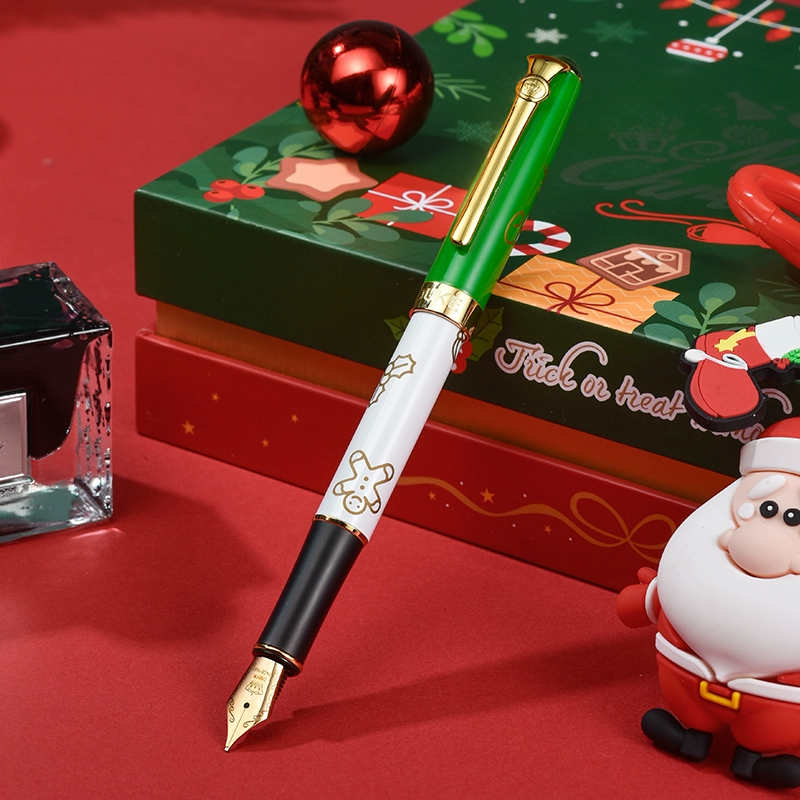 德国 Duke 公爵 双色圣诞933系列 钢笔/铱金笔套装（笔+墨水+圣诞雪橇摆件） 史低58元包邮 买手党-买手聚集的地方