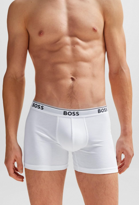 BOSS Hugo Boss 雨果·博斯 男士弹力棉平角内裤 3条装 190.35元 买手党-买手聚集的地方