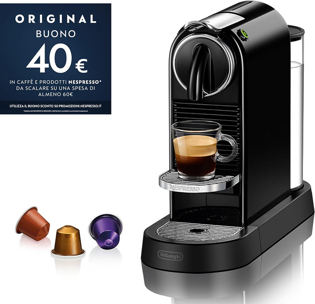 De'Longhi 德龙 Nespresso EN167.B Citiz 胶囊咖啡机 带16颗咖啡胶囊 842.93元 买手党-买手聚集的地方