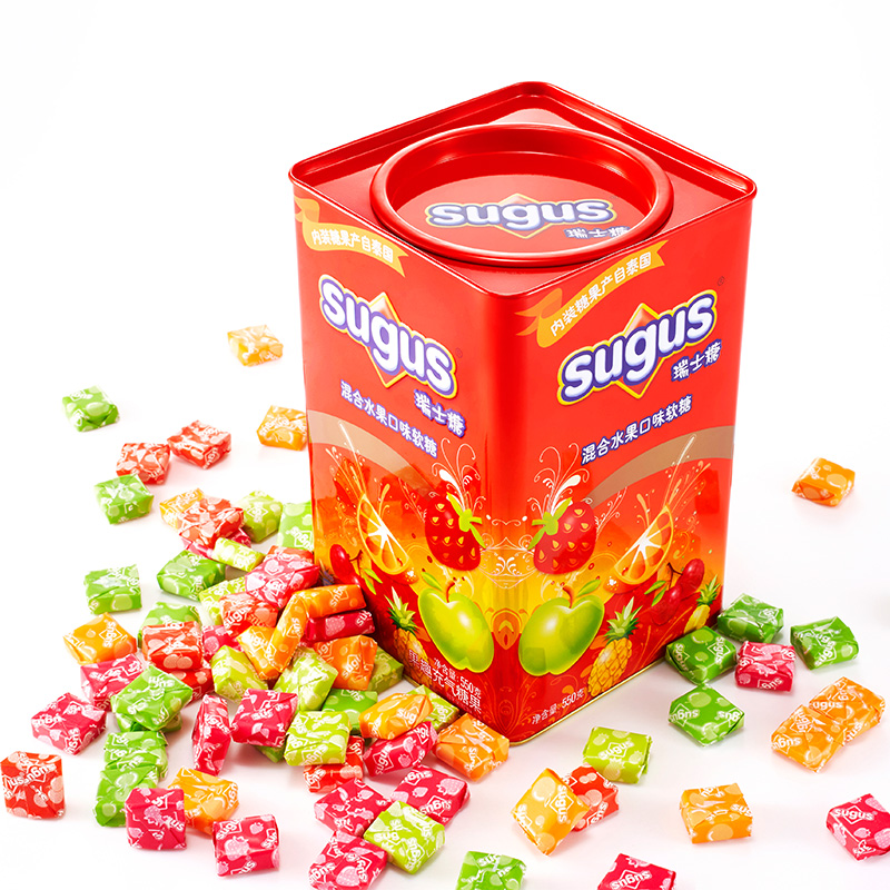 sugus 瑞士糖 混合水果味 礼盒装 550g*2罐 59.9元包邮 买手党-买手聚集的地方