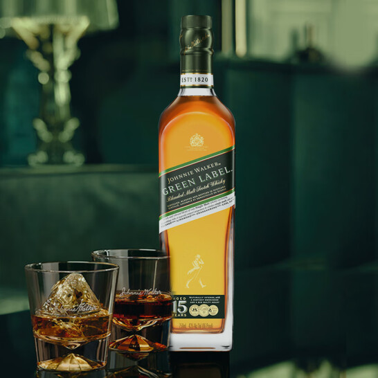 Johnnie Walker 尊尼获加 绿牌 15年调配麦芽苏格兰威士忌 750mL 新低221.25元包邮 买手党-买手聚集的地方