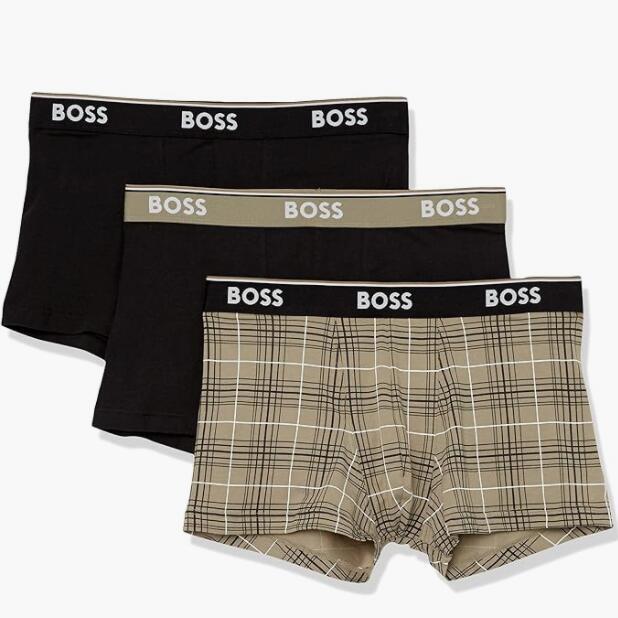 BOSS Hugo Boss 雨果·博斯 男士弹力棉平角内裤 3条装 S码 172元 买手党-买手聚集的地方