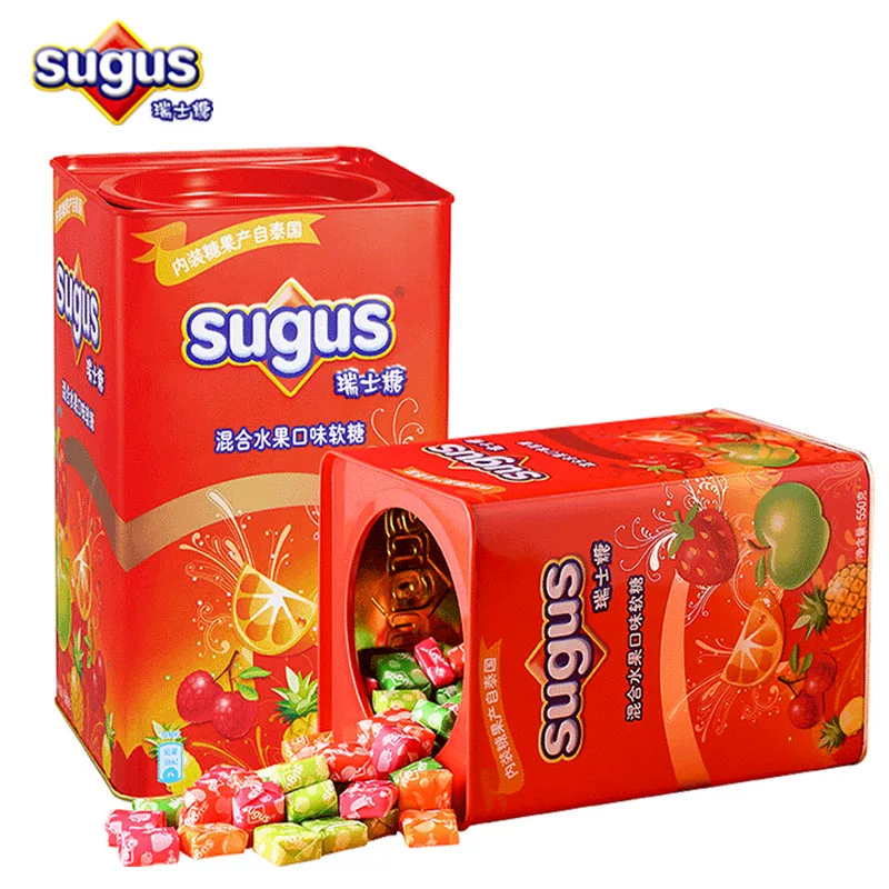 sugus 瑞士糖 混合水果味 礼盒装 550g*2罐 新低54.9元包邮 买手党-买手聚集的地方
