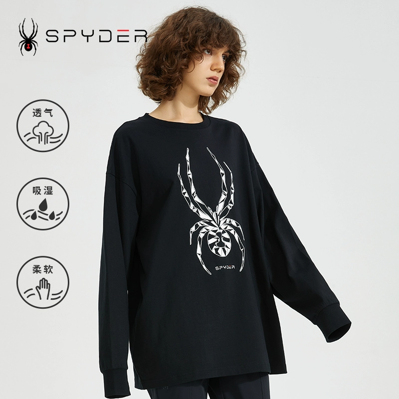 Spyder 蜘蛛 356 STYLE  男女同款吸湿排汗印花长袖T恤 22ES441U 176元包邮 买手党-买手聚集的地方