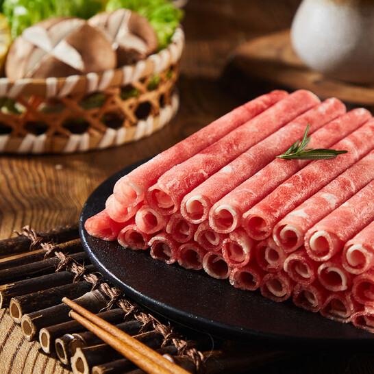 鲜京采 国产原切牛肉卷 1.2kg（400g/袋*3件） 69.9元包邮 买手党-买手聚集的地方