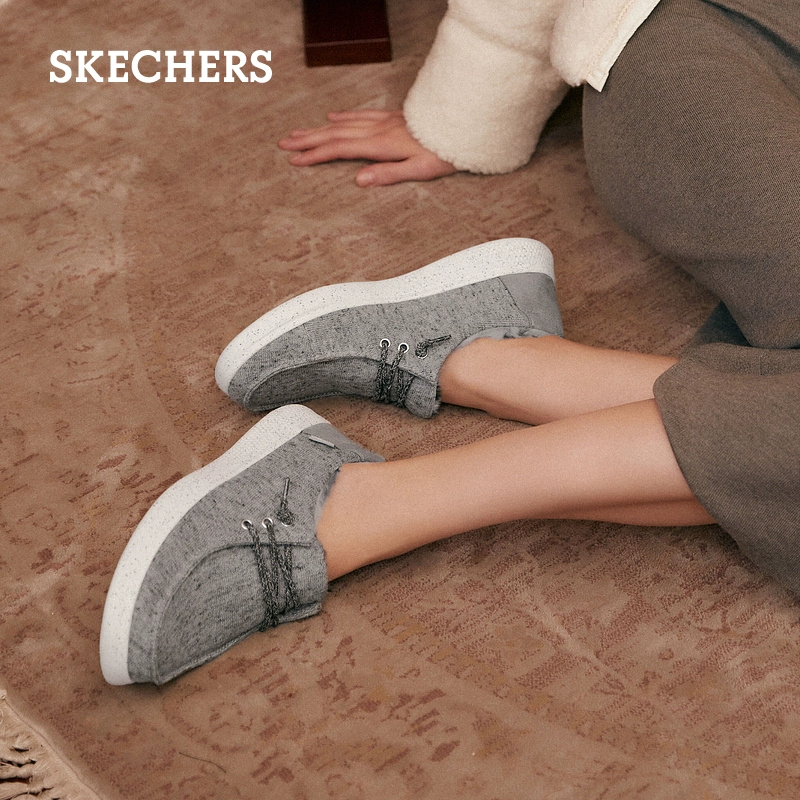 Skechers 斯凯奇 BOB'S系列 女士加绒一脚蹬休闲鞋 114304 224元包邮 买手党-买手聚集的地方