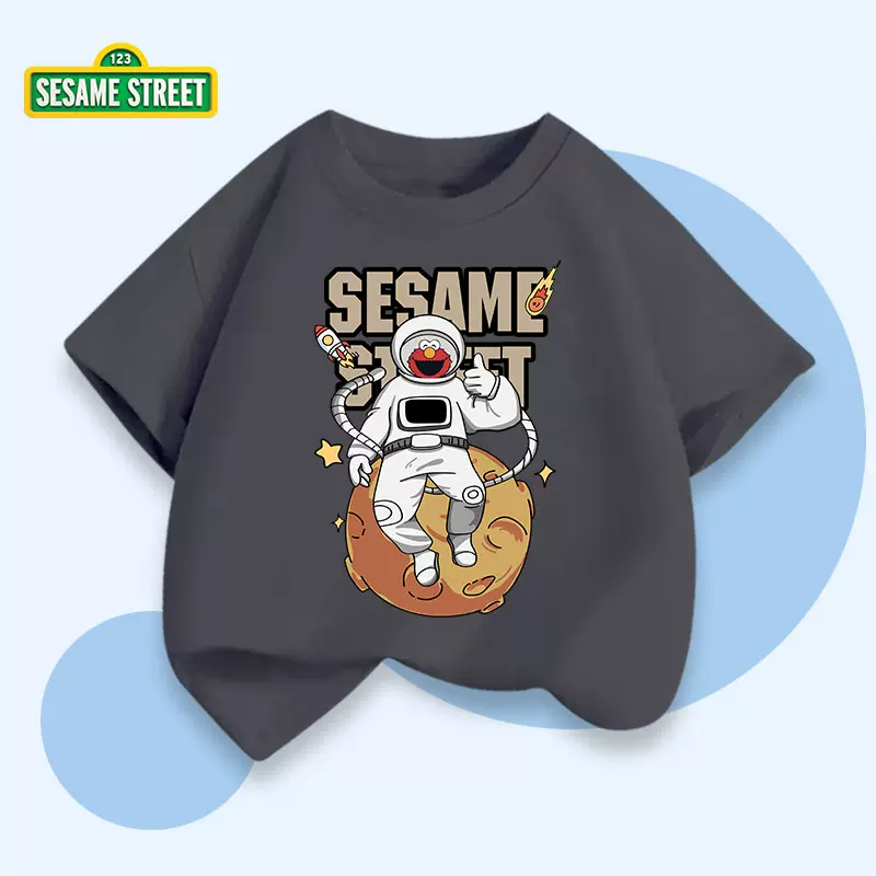 Sesame Street 芝麻街  男/女童纯棉短袖T恤 3件（105~160码）多花色 新低39.7元包邮（13.3元/件） 买手党-买手聚集的地方