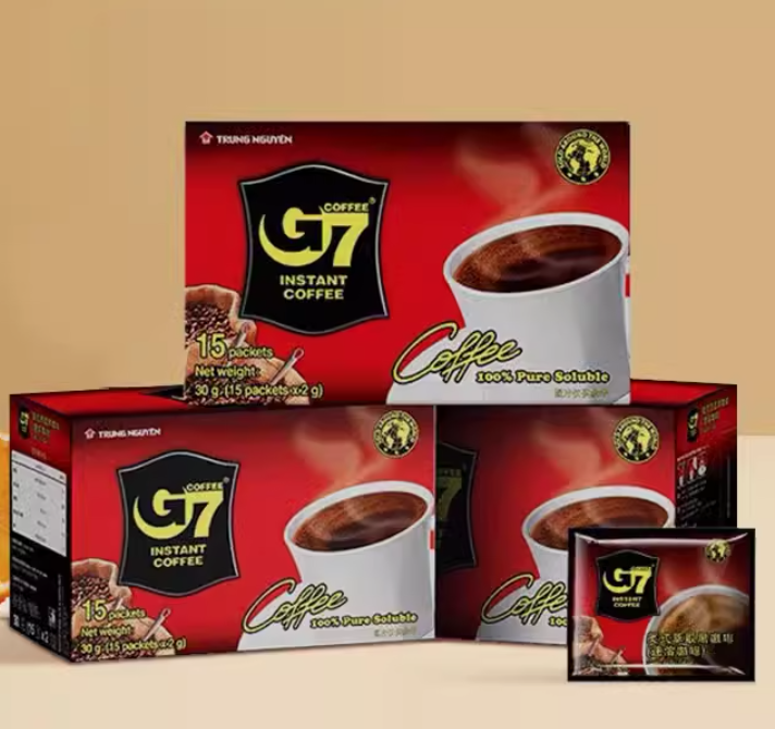 越南进口，G7 美式萃取速溶纯黑咖啡 45包 24.9元包邮 买手党-买手聚集的地方