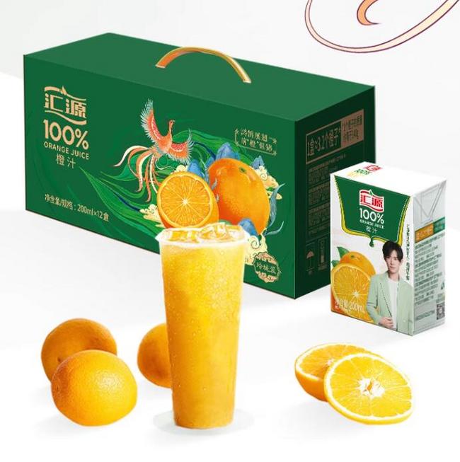 汇源果汁 100%橙汁玲珑礼盒 200mL*12盒 32.58元包邮 买手党-买手聚集的地方