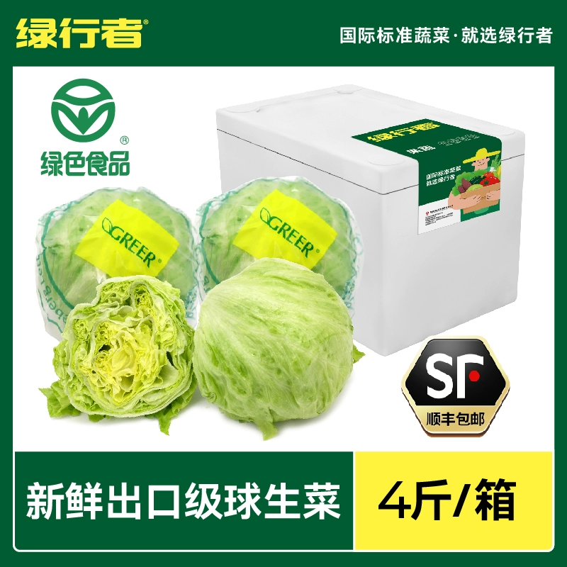 北京奥运会食材供应商，绿行者 出口级球形生菜 4斤 29.9元包邮 买手党-买手聚集的地方