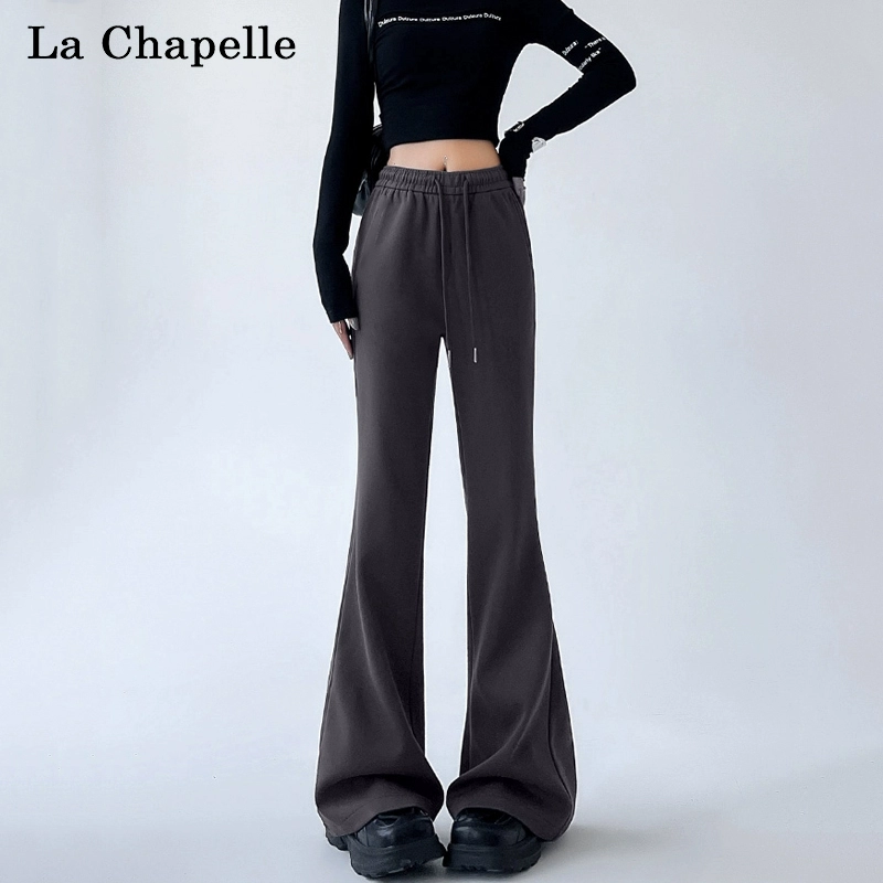 La Chapelle 拉夏贝尔 2024春季高腰休闲抽绳款微喇裤 2款3色 59元包邮 买手党-买手聚集的地方