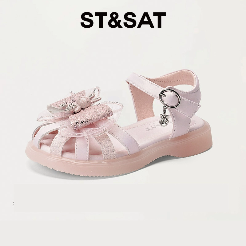 ST&SAT 星期六 2024新款女童包头软底凉鞋（27~35码）2色 139元包邮 买手党-买手聚集的地方