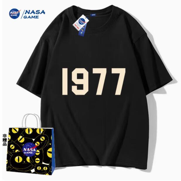 白菜价！NASA GAME 官网联名款2024新款情侣纯棉短袖T恤*3件 新低36.9元包邮，折12.3元/件 买手党-买手聚集的地方